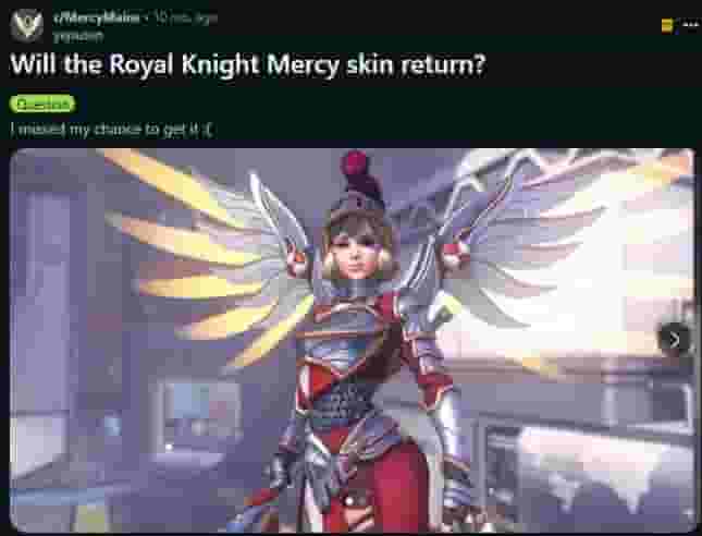 Is Royal Gladiator Mercy Skin Coming Back In Overwatch 2?