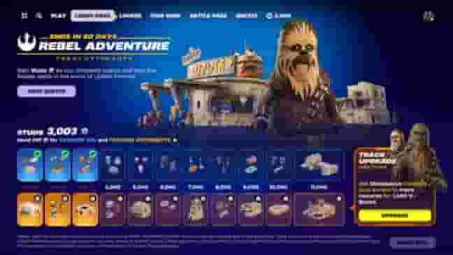 All LEGO Fortnite x Star Wars challenges: Rebel Adventure pass, quests, and rewards