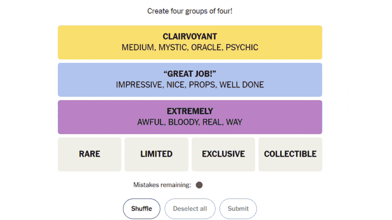 “Mystic” Meaning For September 21 NYT Connections With All Answers