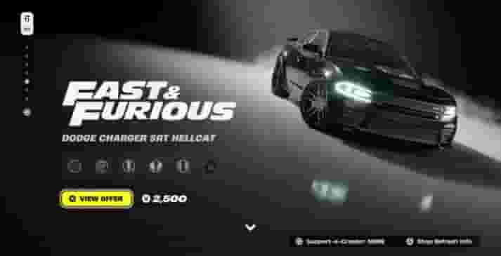 How to get the Fast & Furious Hellcat in Fortnite