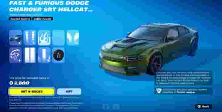 How to get the Fast & Furious Hellcat in Fortnite