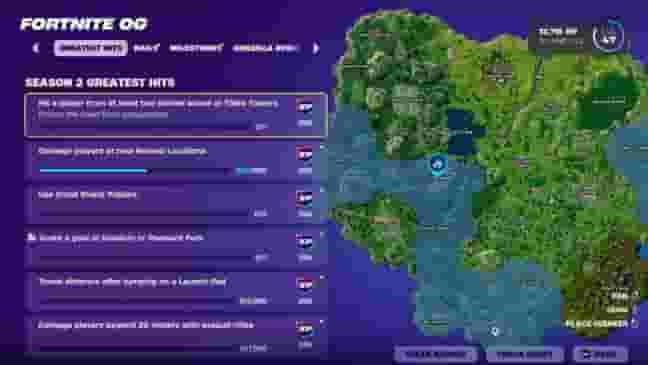 All Fortnite OG Season 2 quests & secret challenges